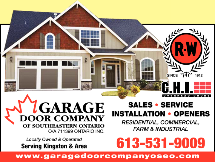 Garage Door Company Belleville, ON Eastern Ontario Local