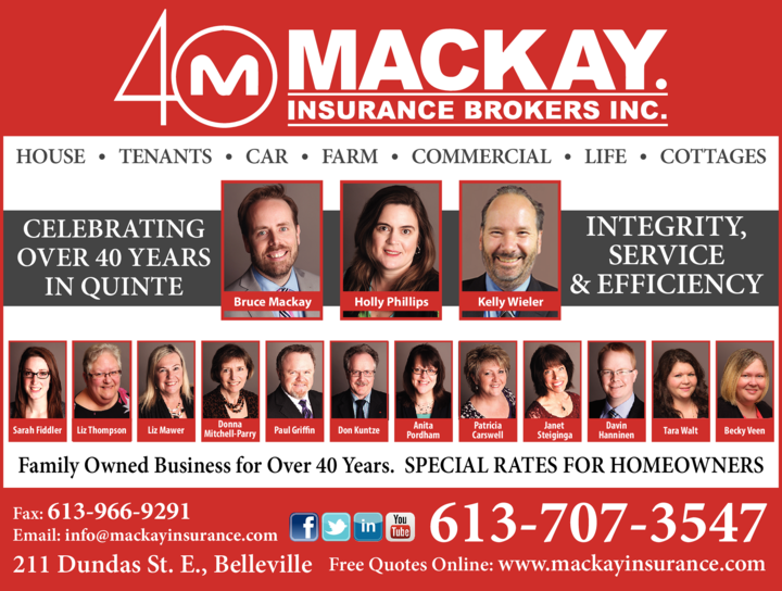 Mackay Insurance Brokers Inc Belleville, ON Eastern Ontario Local